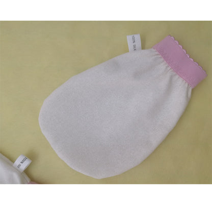 Silk exfoliating beauty scrubbing gloves