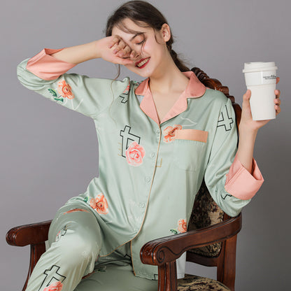 Women's silk pajamas