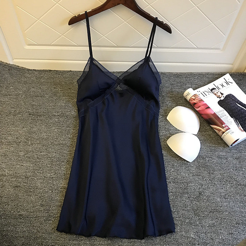 New sexy silk pajamas