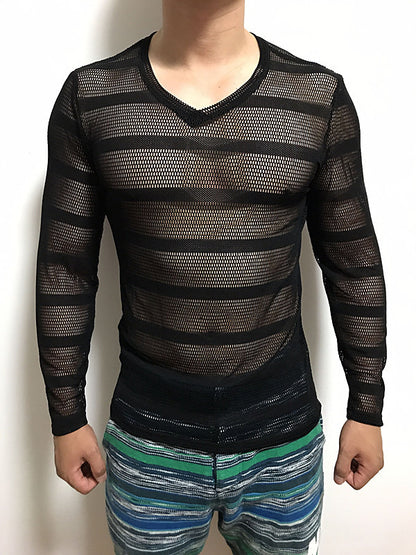 Ice silk mesh long sleeve