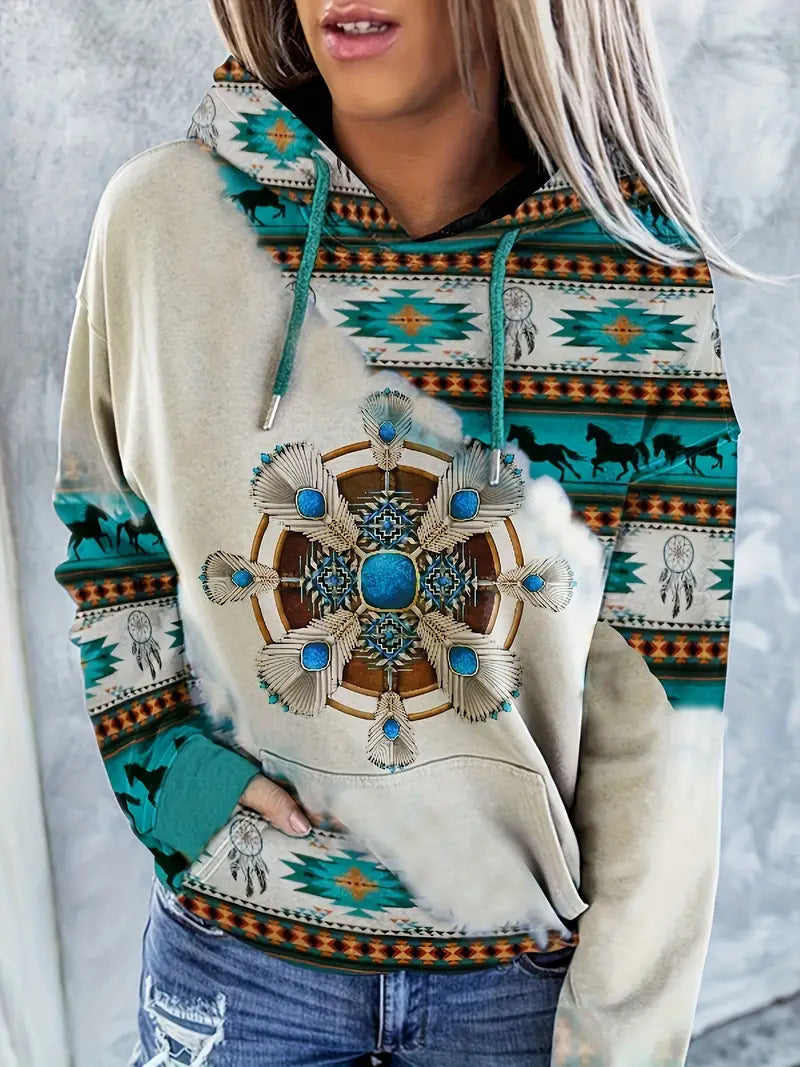 TribalEase Ethnic Hoodie