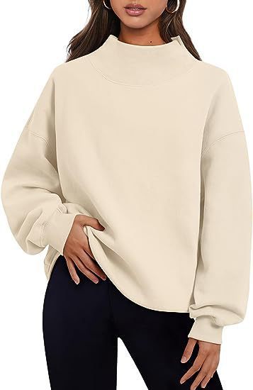 CozyCharm Fleece Turtleneck Sweater