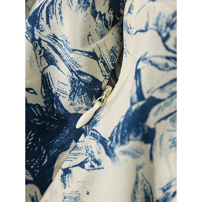 New Chinese Style Heavyweight Silk Dress