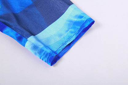 Silk Fashion Street Shoot 3D Digital Printing Shirt