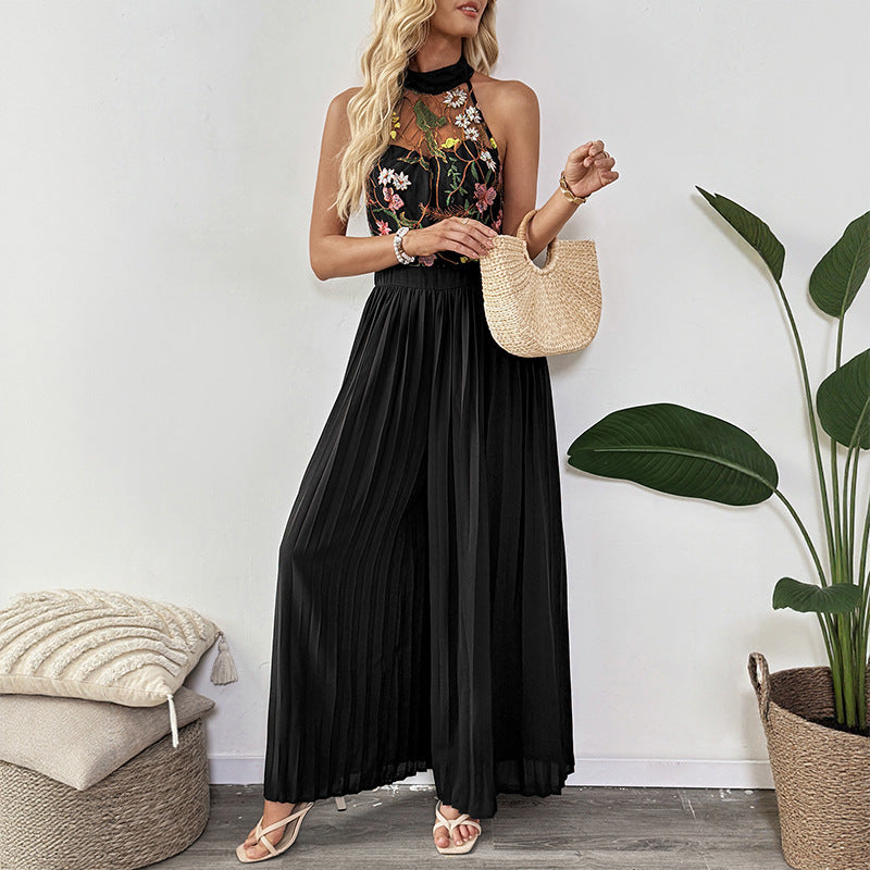 : Lacera Luxe Halter Jumpsuit
