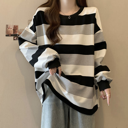 Retro Stripes Loose Knit
