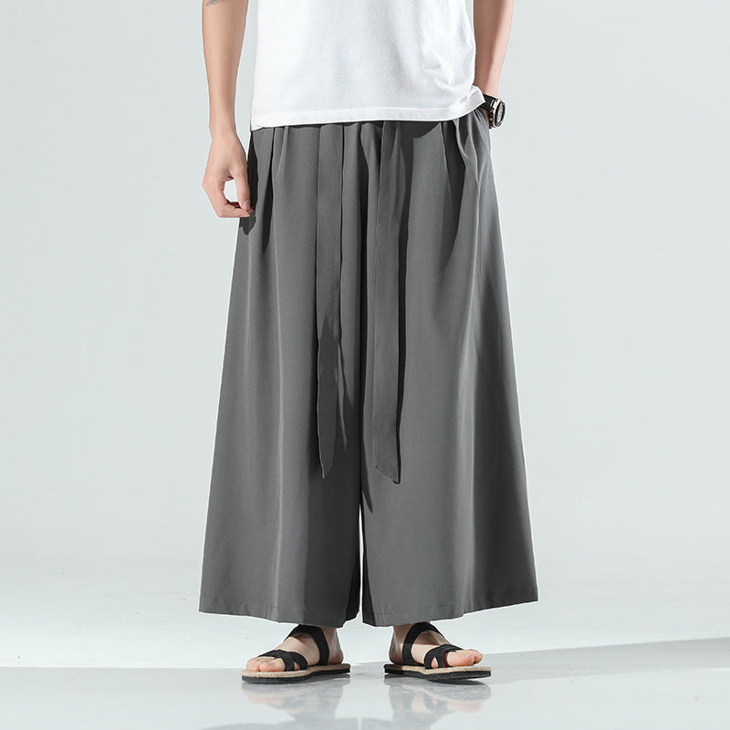 Oversized Loose Ice Silk Casual Pants