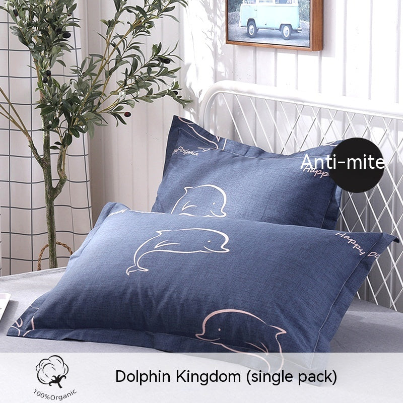 Fashion Simple Printed Cotton Pillowcase