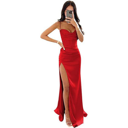 Celeste Noir Camisole Gown