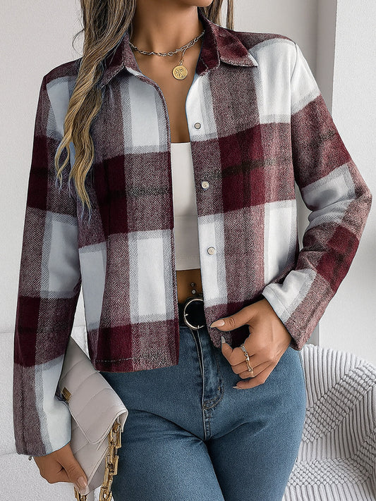 Regalia Plaid Lapel Jacket