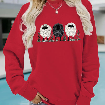 LuxeEase Printed Cashmere Pullover