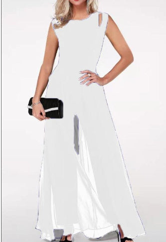Women's Milk Silk Solid Color Jumpsuit