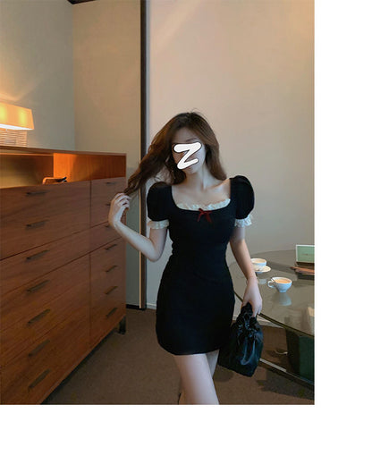 Women's High Elastic Ice Silk Knitted Dress