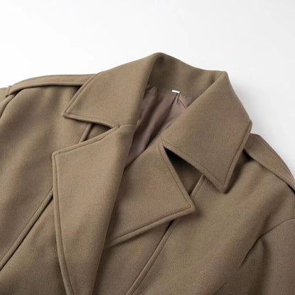 ÉlanBelt Wool Trench