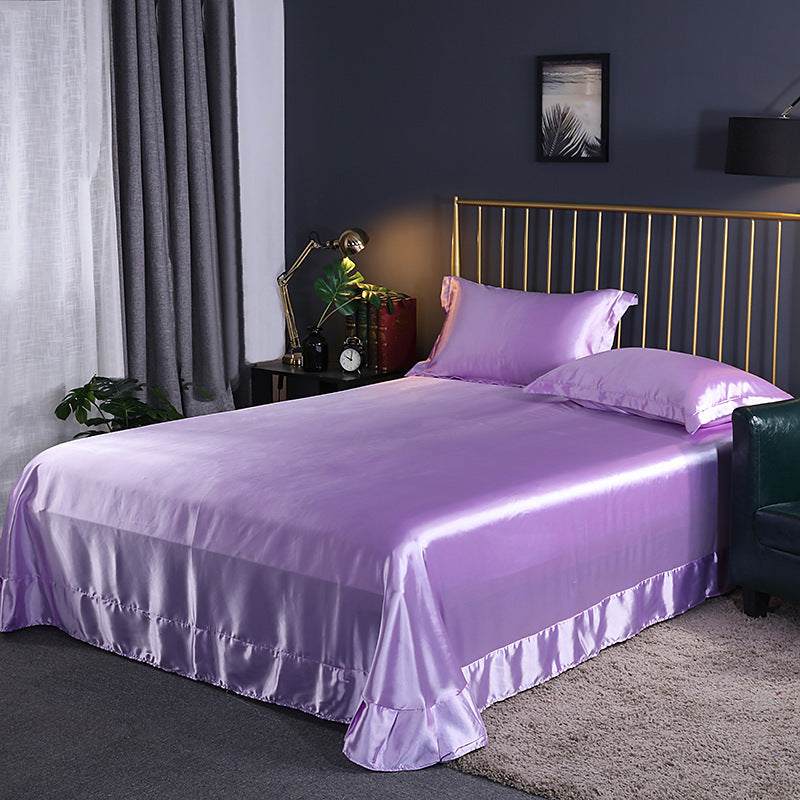 Household Double-sided Ice Silk Bed Sheet Bedding
