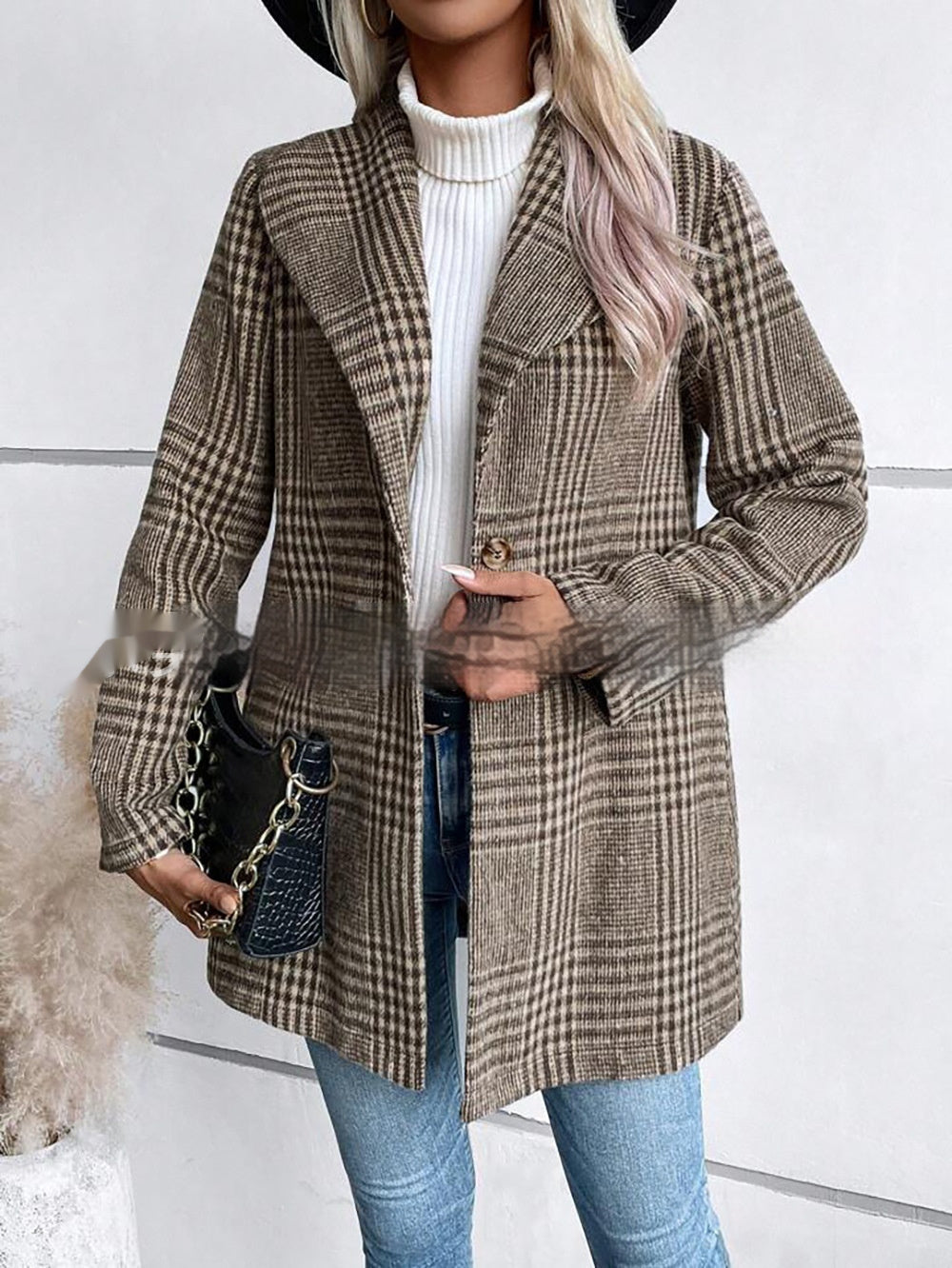 PlaidÉlan Wool Coat