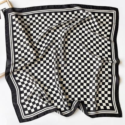 Women's Spot  Silk Square Scarf Keep Warm
