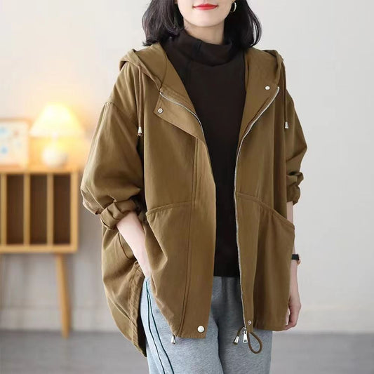 GraceEase Hooded Mom Jacket