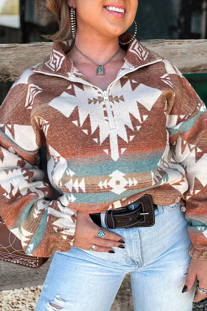 RetroWeave™ Zipper Pullover