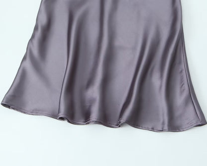 Women's European And American Style Silk Satin Texture Dress