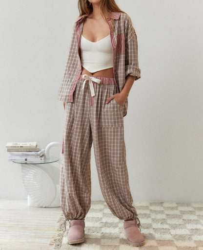 HarvestPlaid Lounge Set