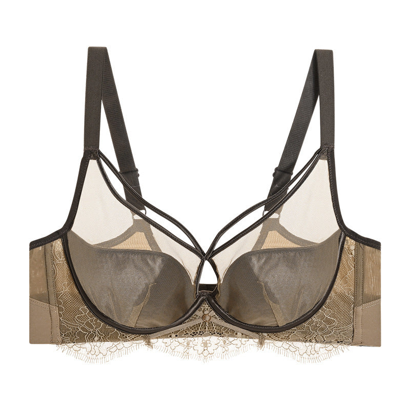 Women's Crystal Glasses Silk Thousand-hole Thin Cup Bra