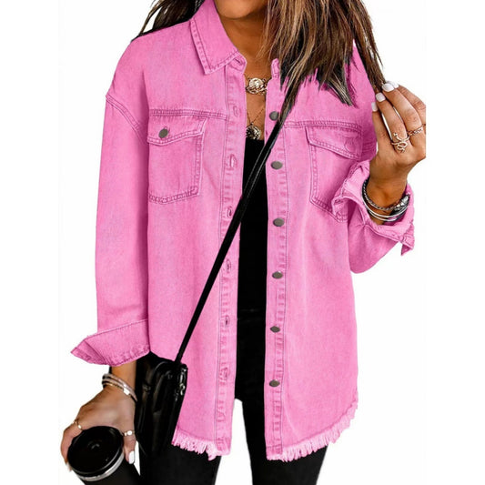 EuroEase Washed Denim Shacket