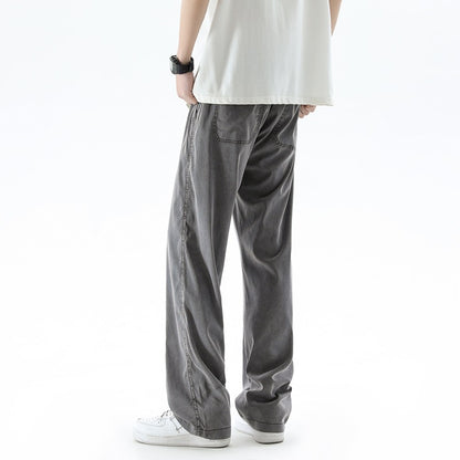 Summer Thin Ice Silk Lessel Jeans For Men