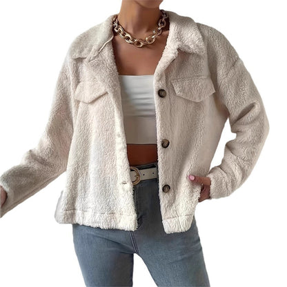 Ivory Luxe Velvet Coat