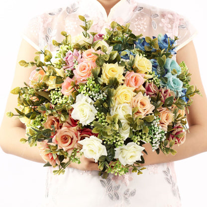 Nordic Simulation Silk Flower Ornaments For Living Room Decoration