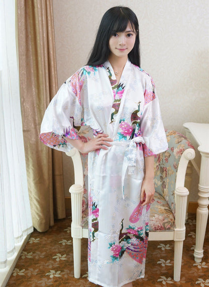 Fashion Sexy Simulation Silk Ladies Nightgown