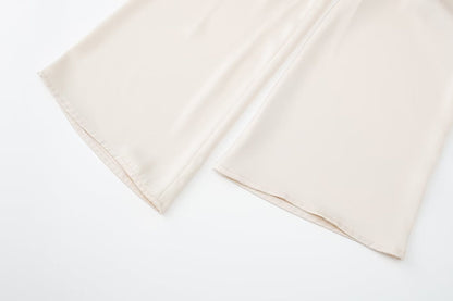 Spring Design Niche Silk Satin Texture Dress