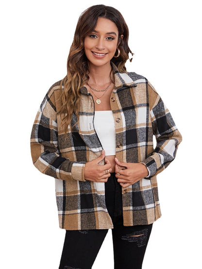 PlaidÉlan™ Wool Cardigan Coat