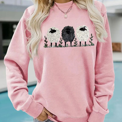 LuxeEase Printed Cashmere Pullover