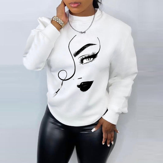 PrintEase Crew Neck Sweater
