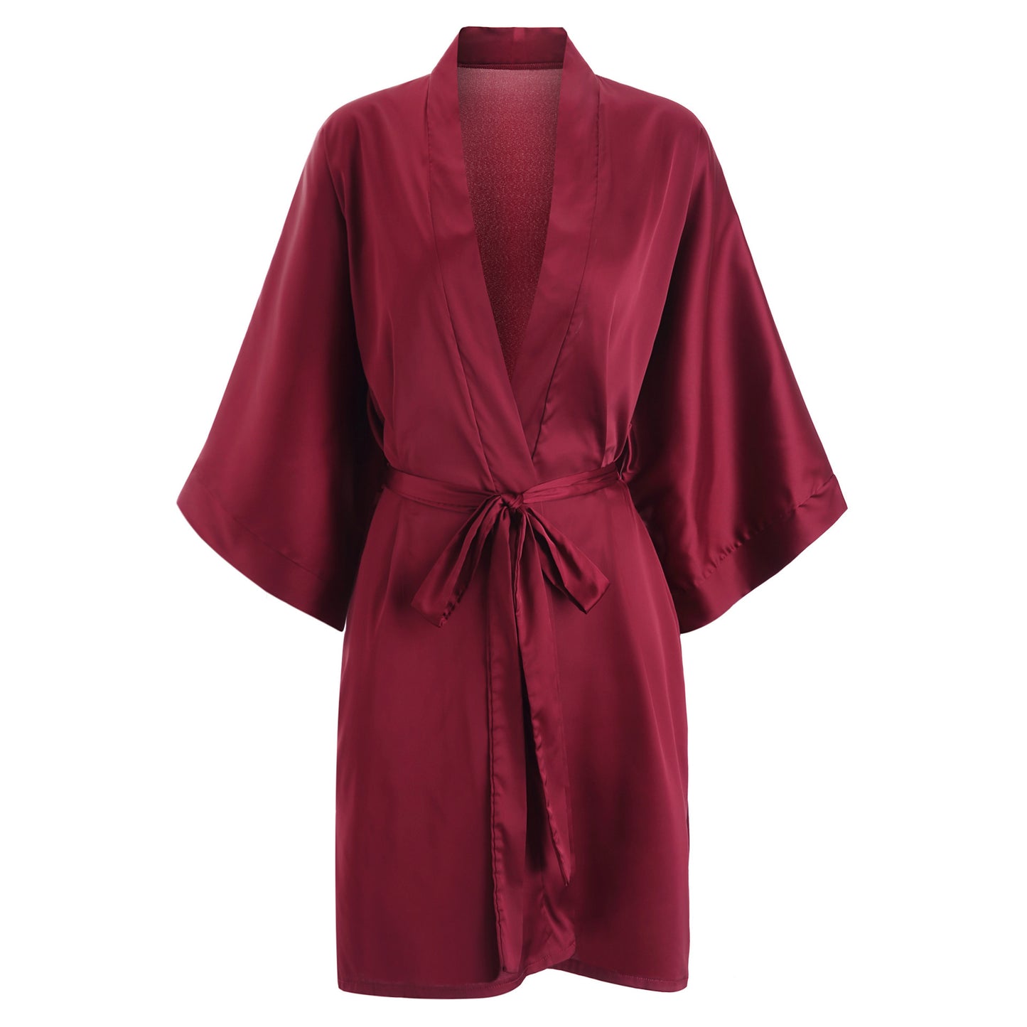 Simulation silk cardigan pajamas