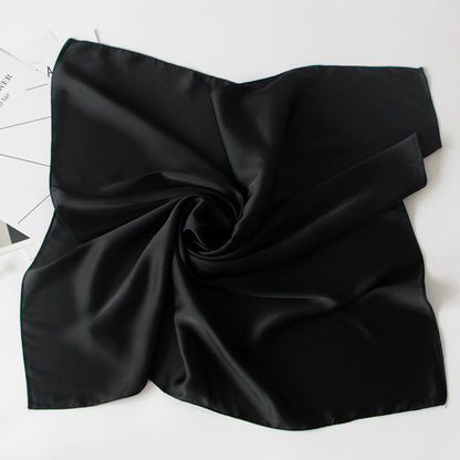 Solid Silk Neck Scarf