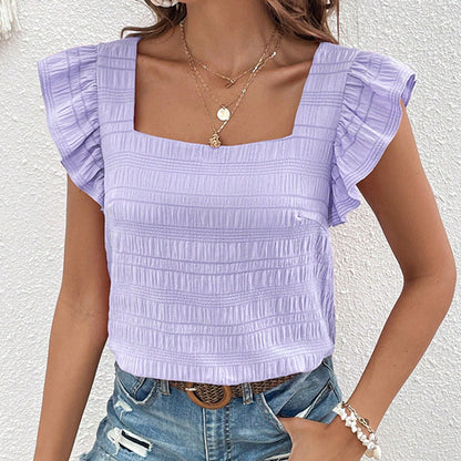Solavie Ruffle Charm Top