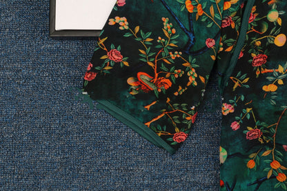 Women's Retro Diagonal Chinese Silk Shirt