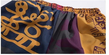 Summer Casual Retro Ice Silk Shorts
