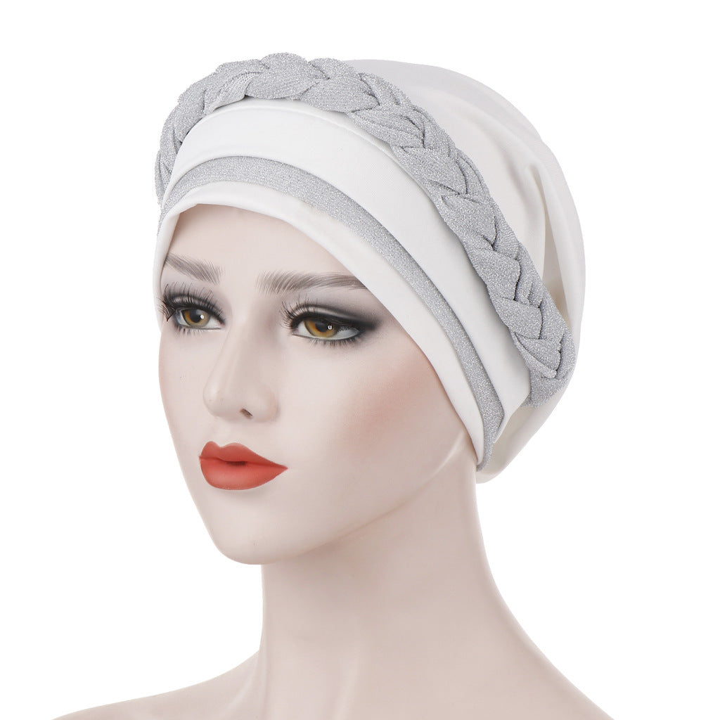 Milk silk can hide hair turban hat