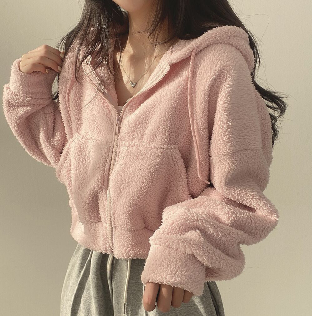 FrostLuxe Furry Hooded Coat