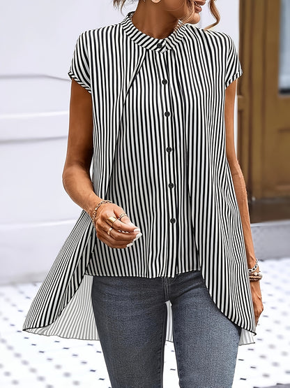 Monochrome Muse Layered Shirt