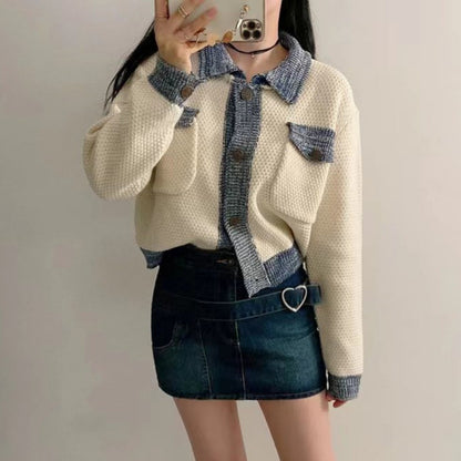 StrataBlend Colorblock Knit Cardigan