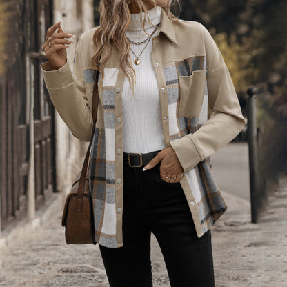 Heritage Check Lapel Coat