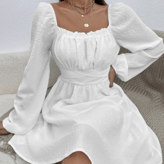 LaceCrest A-Line Dress