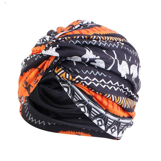 Simulated Silk Lined Cross Twisted Hat