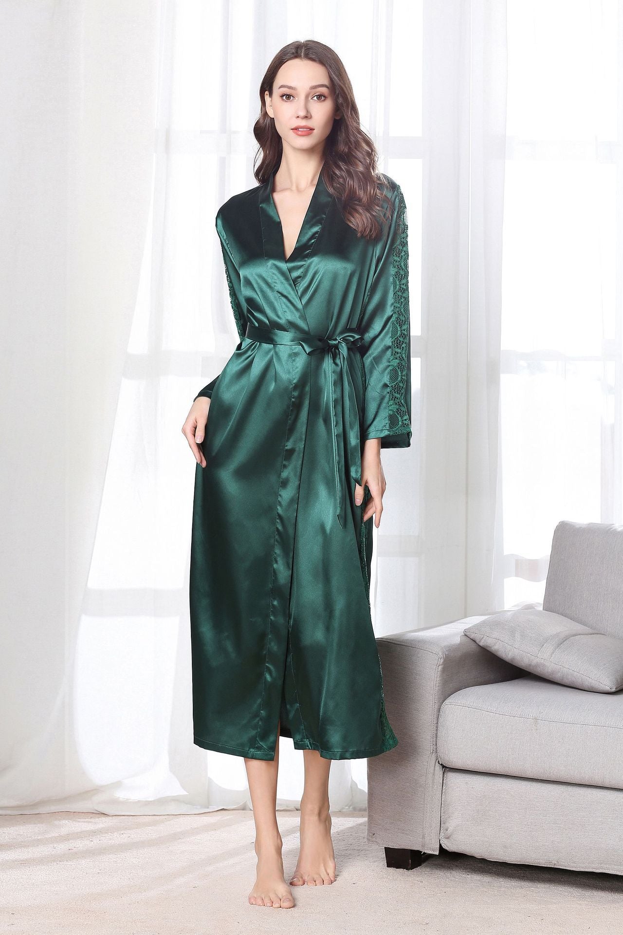 Artificial silk pajamas