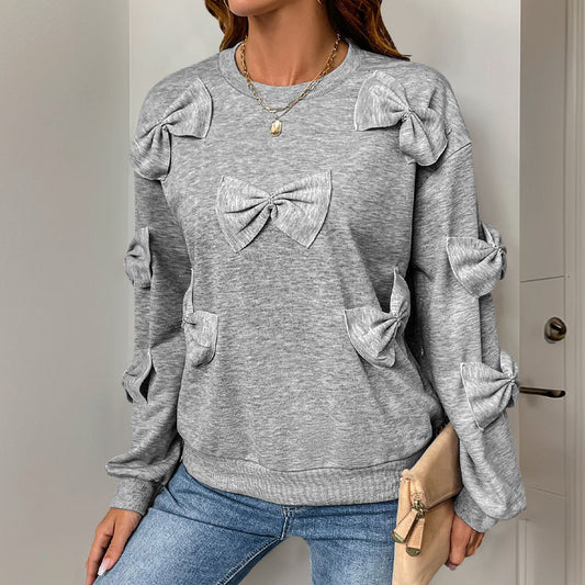 GrayGleam BowSweater