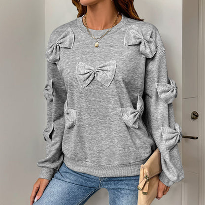 GrayGleam BowSweater